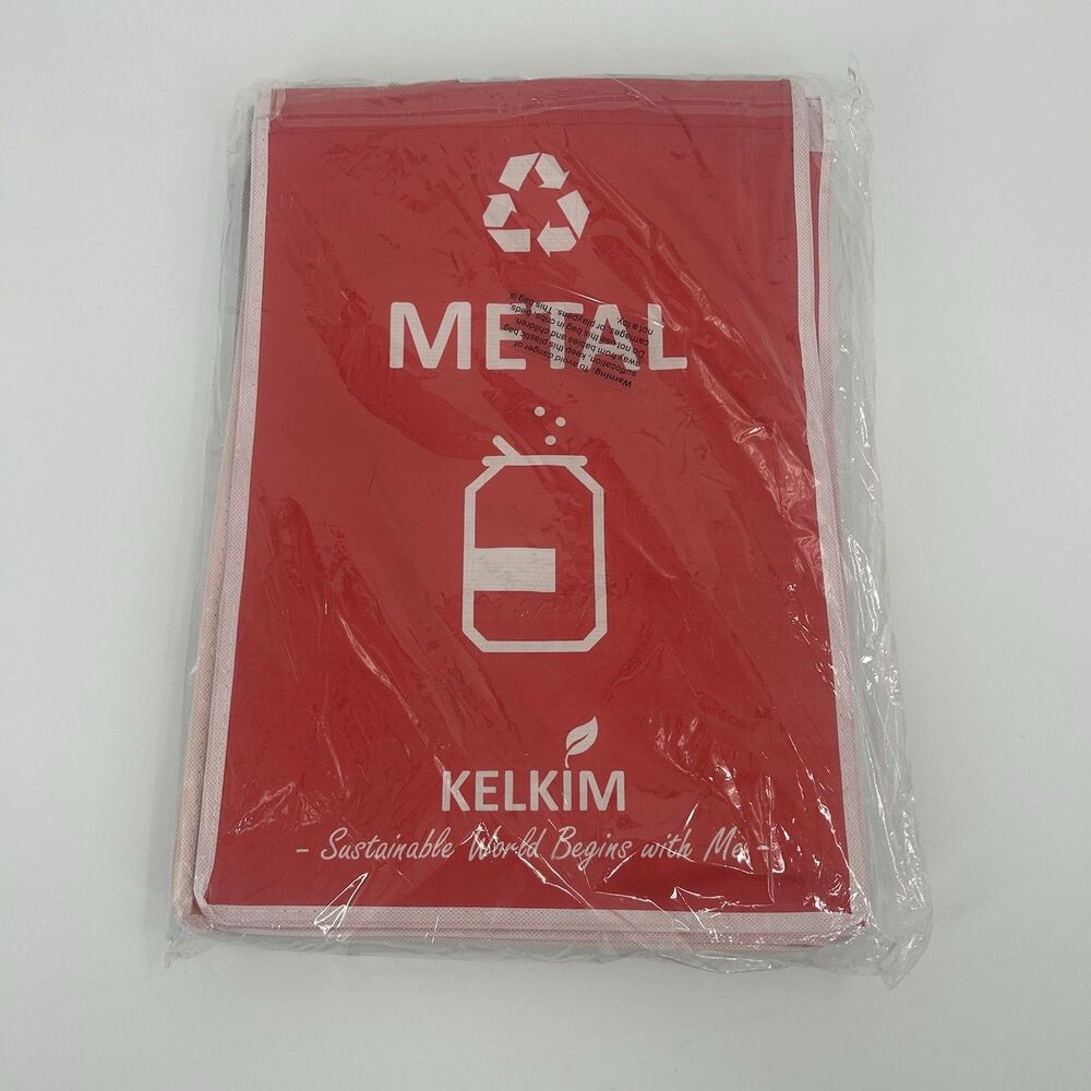 Kelkim Recycling Bin Bags for Kitchen Home Portable Recycle Waste Organiser Gift